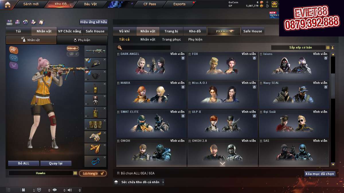 shop acc cf uy tin gia re
